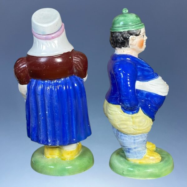 Pair of Early Staffordshire Figures, Landlord & Landlady - Image 5