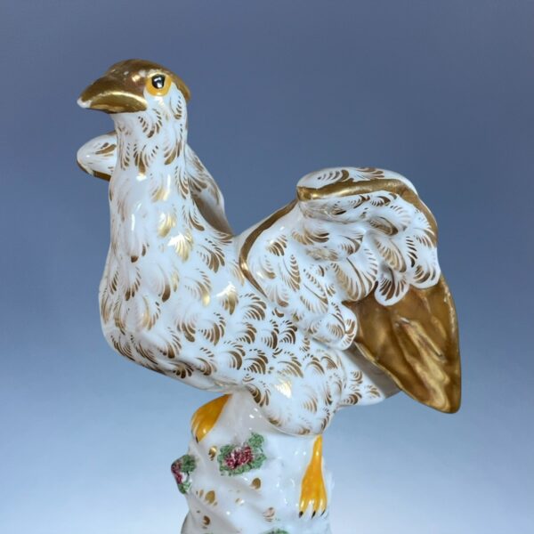 Pair of Antique Staffordshire Porcelain Eagles - Image 4