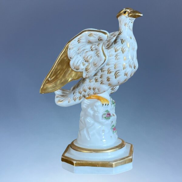 Pair of Antique Staffordshire Porcelain Eagles - Image 7