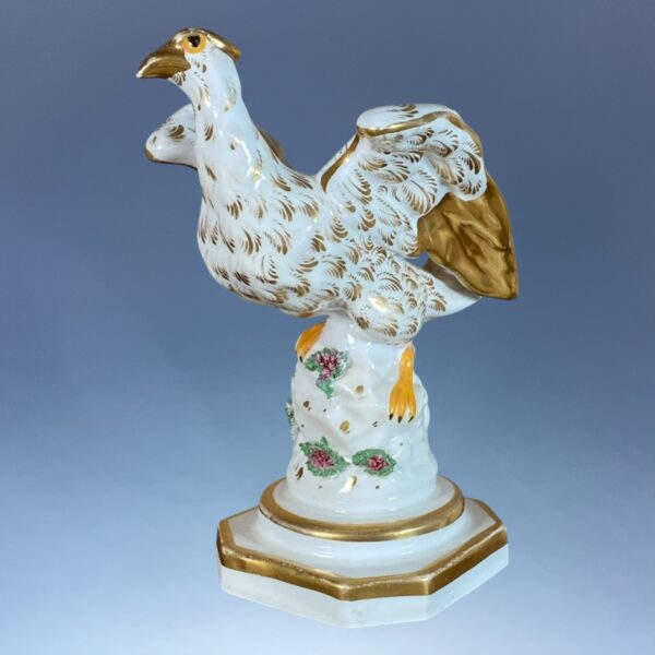 Pair of Antique Staffordshire Porcelain Eagles - Image 6