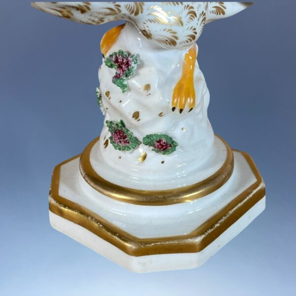 Pair of Antique Staffordshire Porcelain Eagles - Image 10