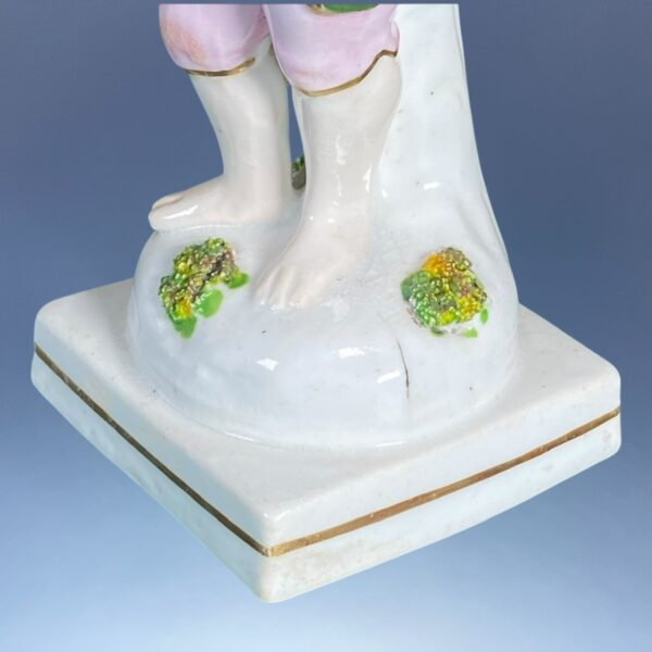Pair of Staffordshire Porcelain Figures of Summer & Autumn. - Image 7