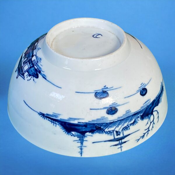 C18th Worcester Porcelain Small Bowl - Blue & White. - Image 5