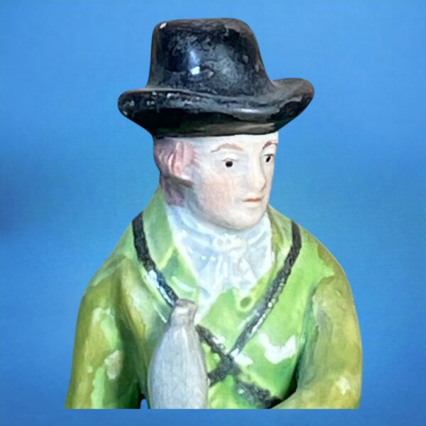 (Clearance) Staffordshire Pottery Figure of a Sportsman & Dog - Image 7