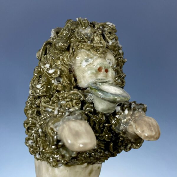 Pair of Staffordshire Minature Begging Poodles. - Image 7