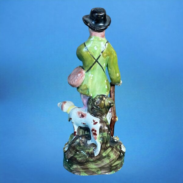 (Clearance) Staffordshire Pottery Figure of a Sportsman & Dog - Image 5