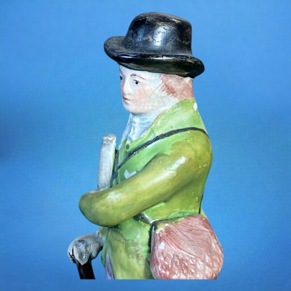 (Clearance) Staffordshire Pottery Figure of a Sportsman & Dog - Image 2