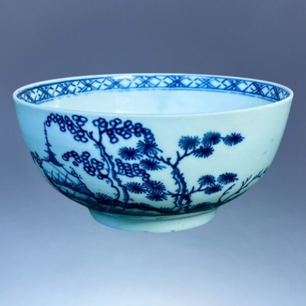 C18th Worcester Porcelain Small Bowl - Blue & White. - Image 2