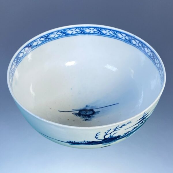 C18th Worcester Porcelain Small Bowl - Blue & White. - Image 6