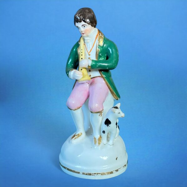 (Clearance) Staffordshire Figure of a Shepherd Piper