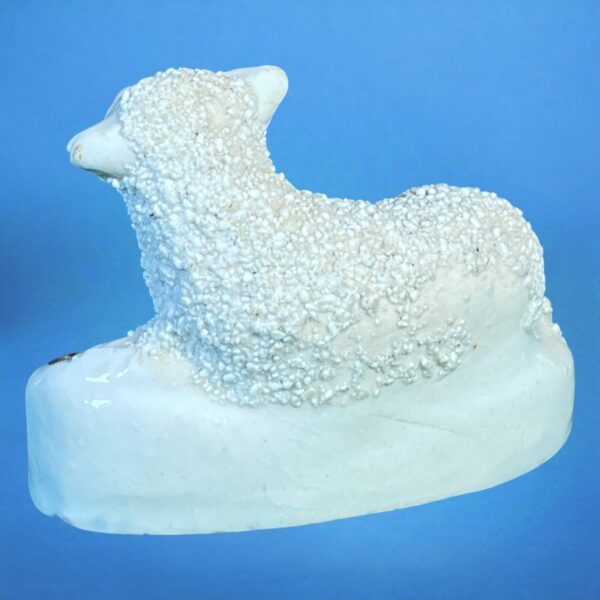 Victorian Staffordshire Model of a Lamb - Image 4