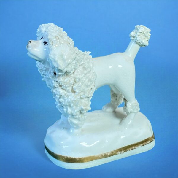 (Clearance) Staffordshire Porcelain Miniature Poodle.