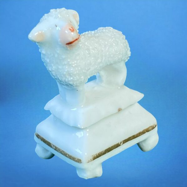 (Clearance) Staffordshire Porcelain 'Toy' Poodle on Plinth Base - Image 5