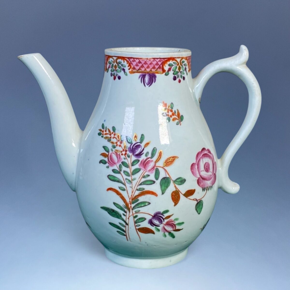 Worcester Porcelain Small Coffee Pot.