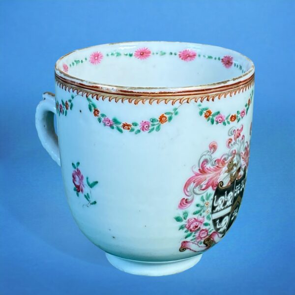 C18th Chinese Export Porcelain Armorial Coffee Cup