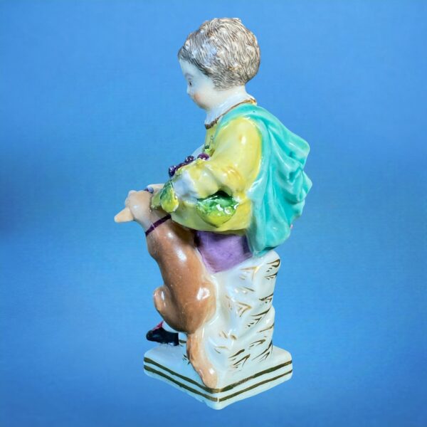 C19th English Porcelain Small Figure - Boy with Dog. - Image 5