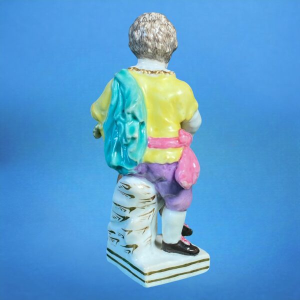 C19th English Porcelain Small Figure - Boy with Dog. - Image 4