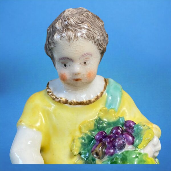 C19th English Porcelain Small Figure - Boy with Dog. - Image 2