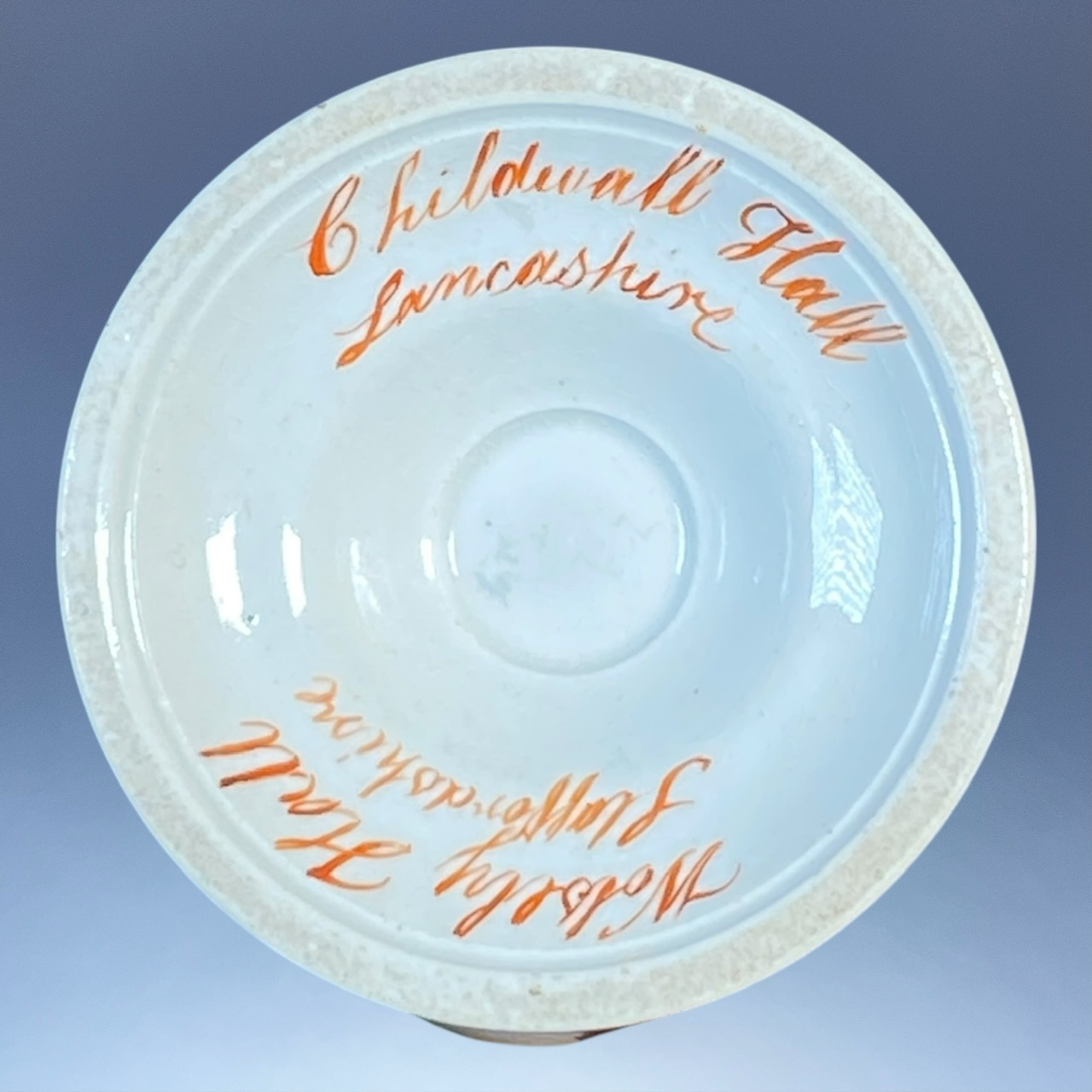 (Clearance) English Pottery vase With Country House Scenes. - Image 2