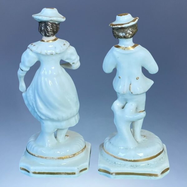 Pair of Miniature Staffordshire Figures of Dancers. - Image 3