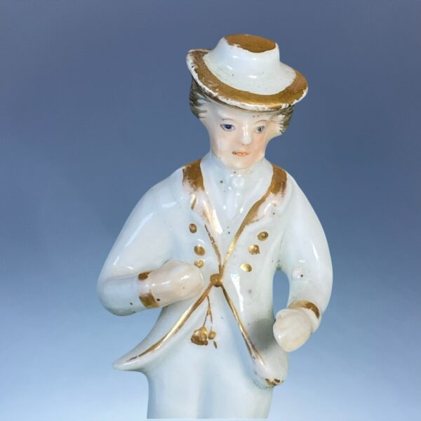 Pair of Miniature Staffordshire Figures of Dancers. - Image 6