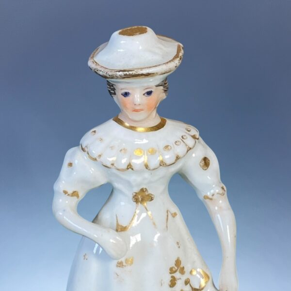 Pair of Miniature Staffordshire Figures of Dancers. - Image 7