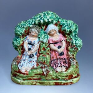 Staffordshire Pottery Figure - 'Babes in the Wood'