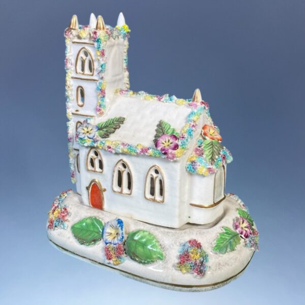 Staffordshire 'Church' Pastille Burner. - Image 6