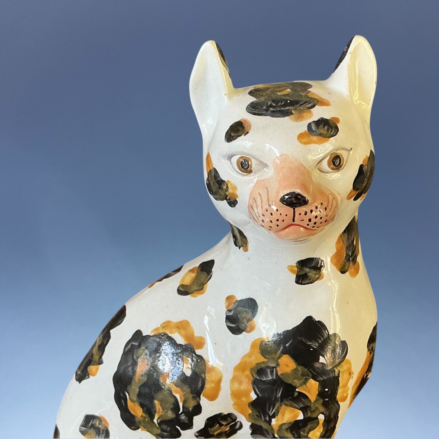 Victorian Staffordshire Large Model of a Cat. - Image 7
