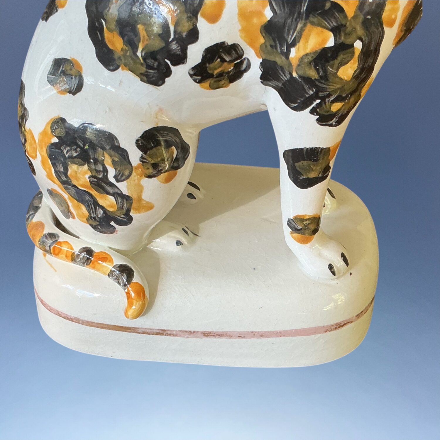 Victorian Staffordshire Large Model of a Cat. - Image 6