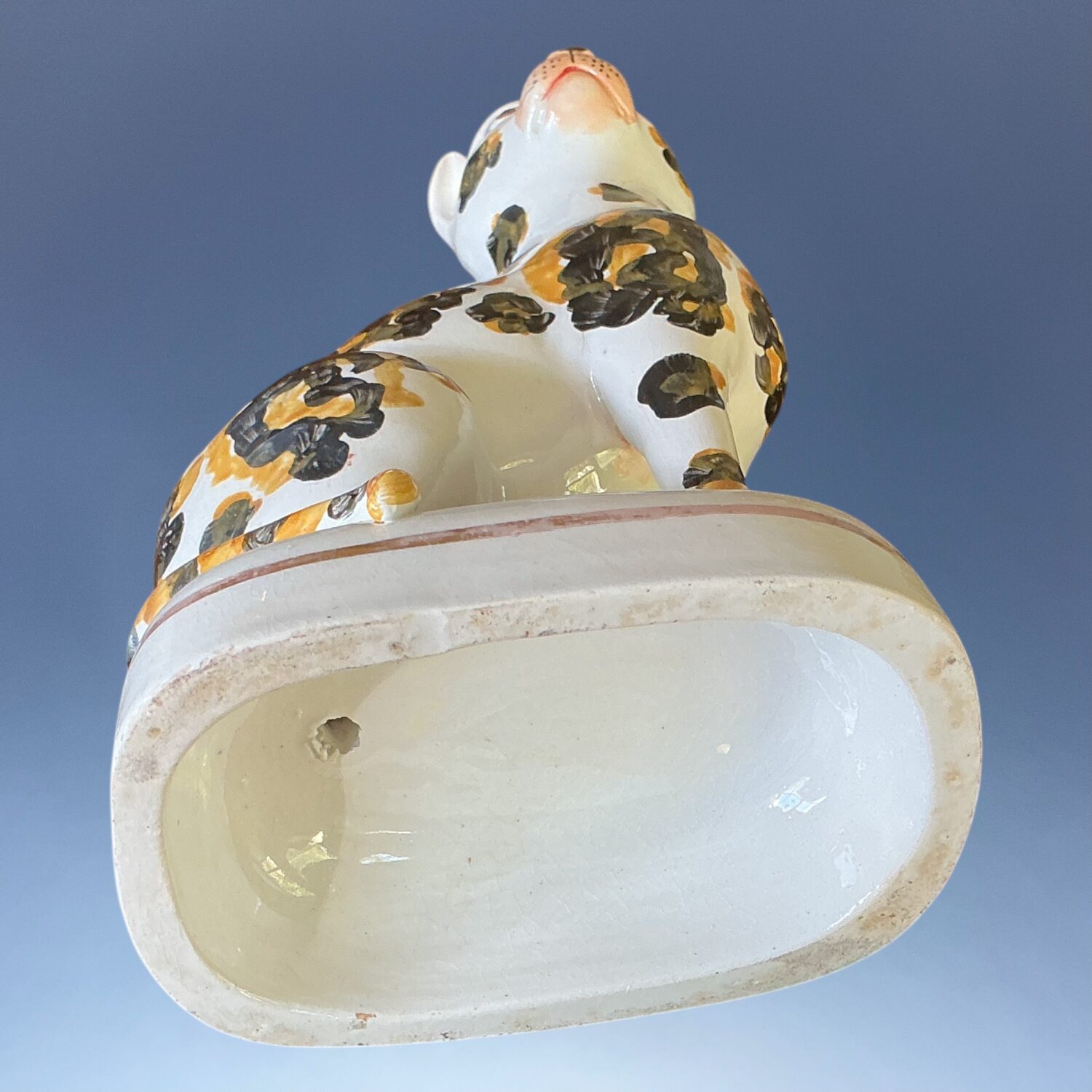 Victorian Staffordshire Large Model of a Cat. - Image 3