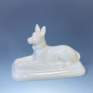 Grainger Worcester Porcelain Model of a Dog.