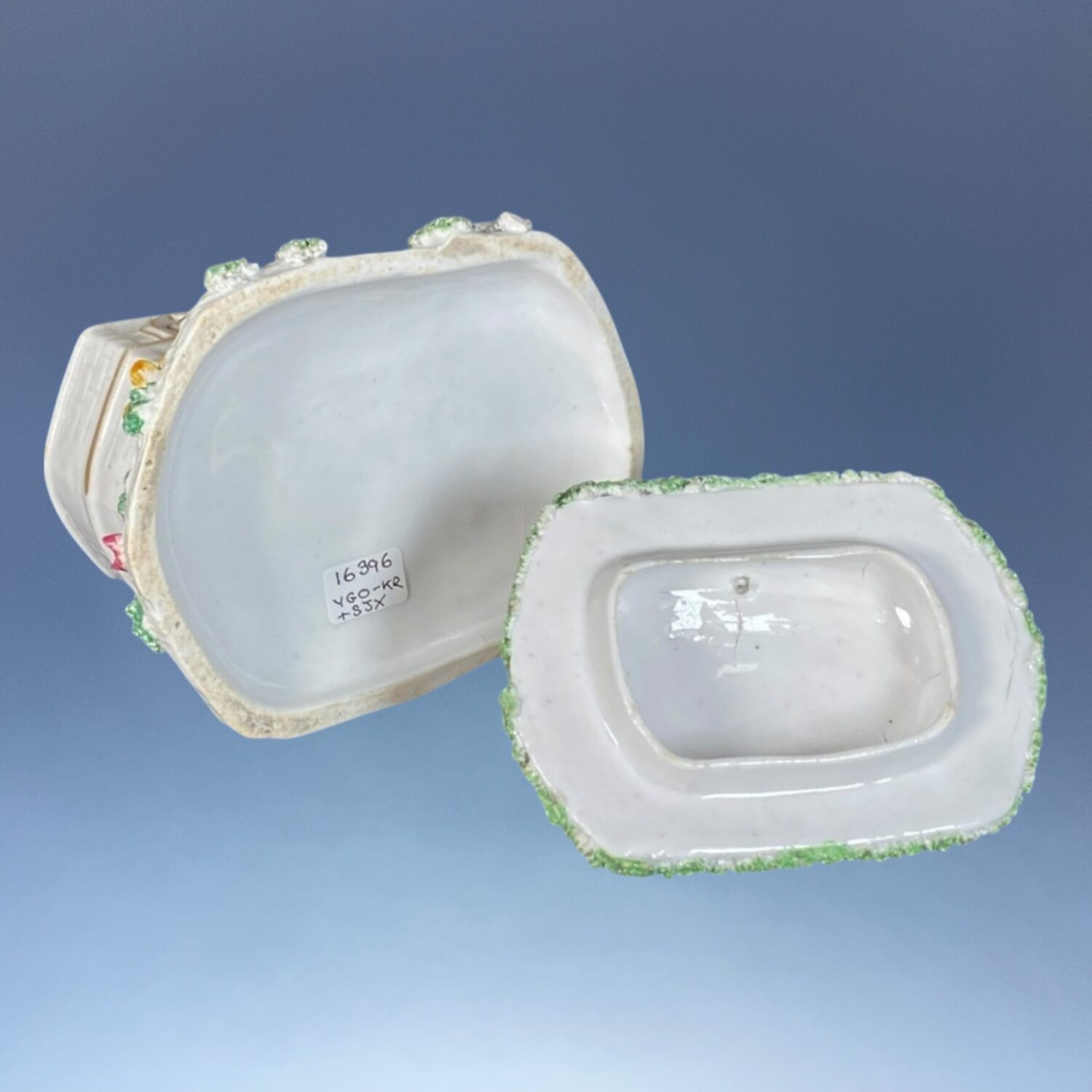 C19th Staffordshire Porcelain Pastille Burner House - Image 2