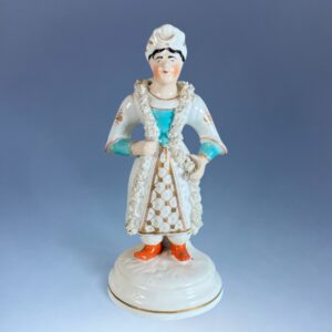 C19th Staffordshire Porcelain Theatrical Figure in Turkish Costume.