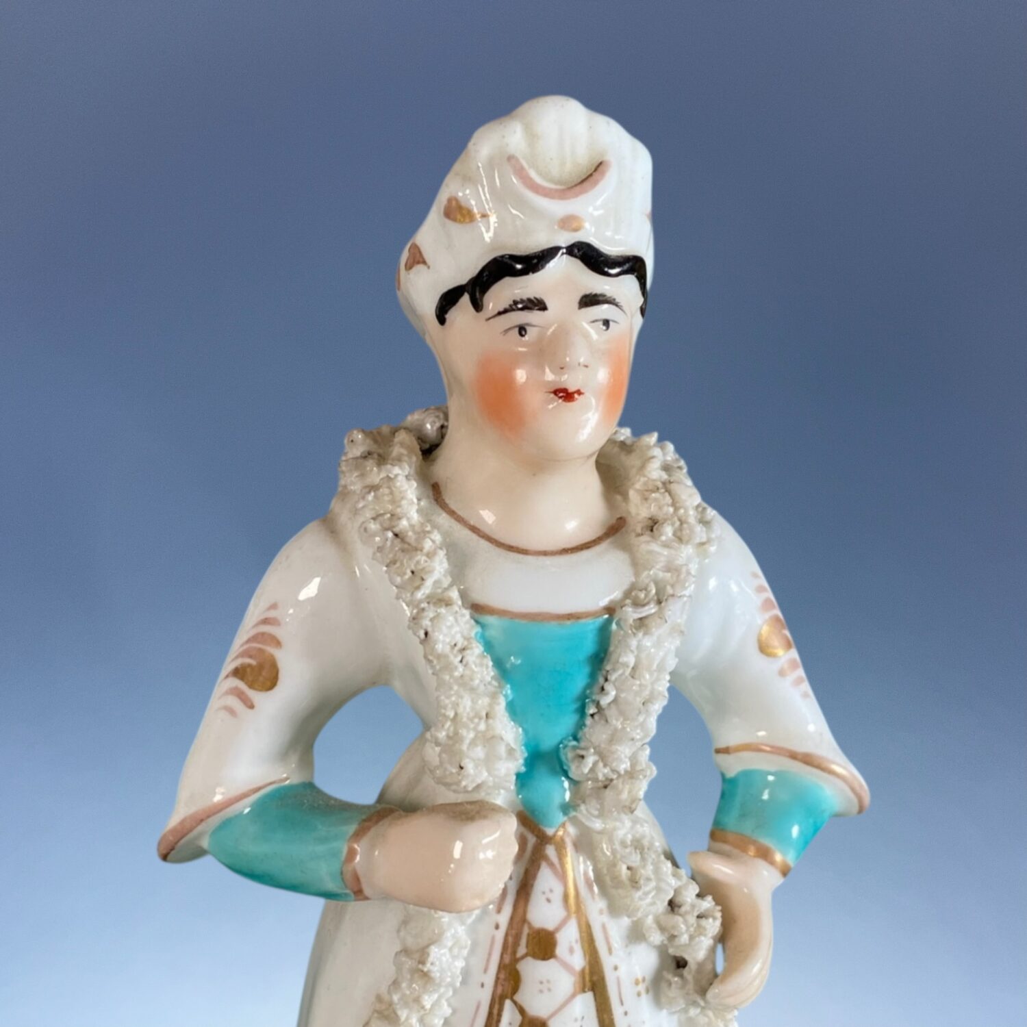 C19th Staffordshire Porcelain Theatrical Figure in Turkish Costume. - Image 4
