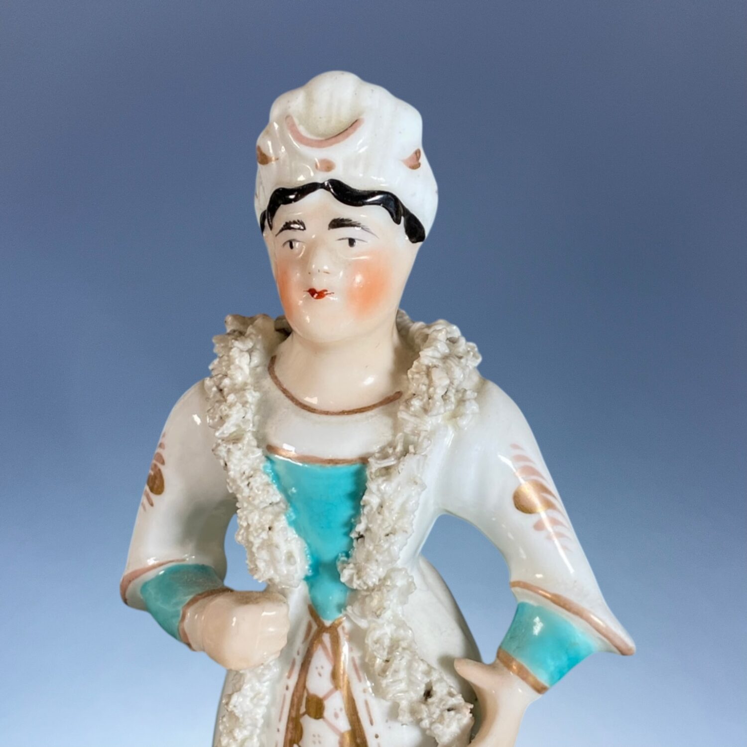 C19th Staffordshire Porcelain Theatrical Figure in Turkish Costume. - Image 5