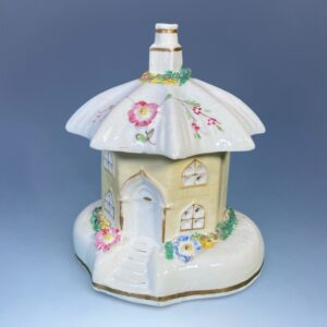 C19th Staffordshire 'Umbrella Roof' Cottage Pastille Burner.