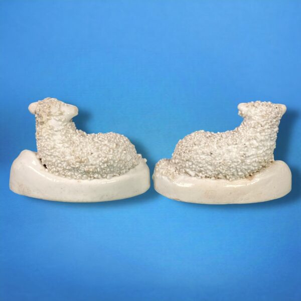(Clearance) Pair of Miniature Staffordshire Sheep. - Image 6
