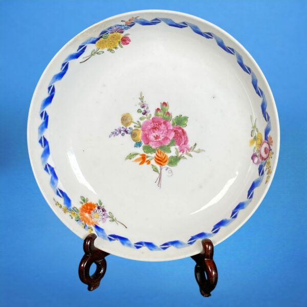 Unusual C18th Chinese Export Porcelain Trio, Meissen Style. - Image 7