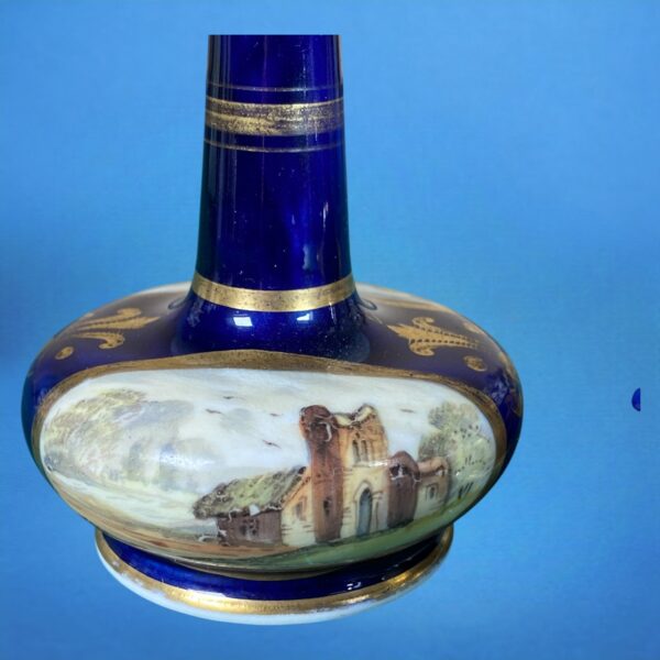 (Clearance) TWO - C19th English Porcelain Perfume Bottles. - Image 4