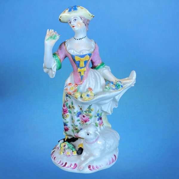 (Clearance) C18th BOW Figure of a Shepherdess.