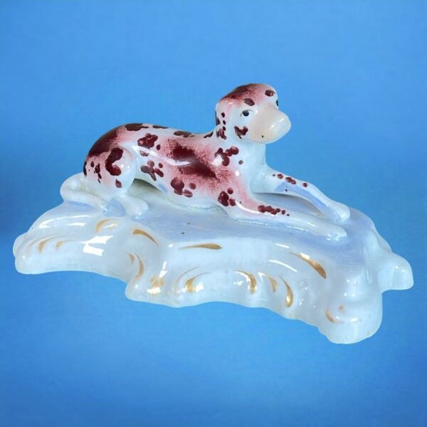 (Clearance) Pair of Staffordshire Recumbent Dogs. - Image 8