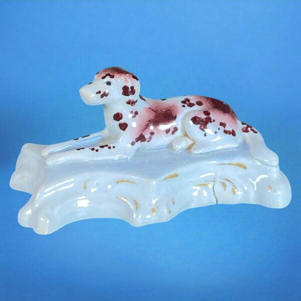 (Clearance) Pair of Staffordshire Recumbent Dogs. - Image 4