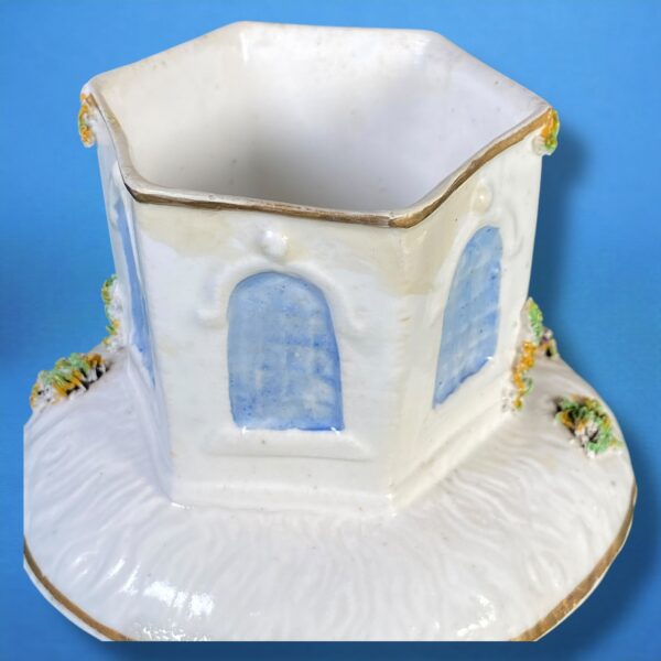 (Clearance) Staffordshire Octagonal Cottage Pastille Burner. - Image 2