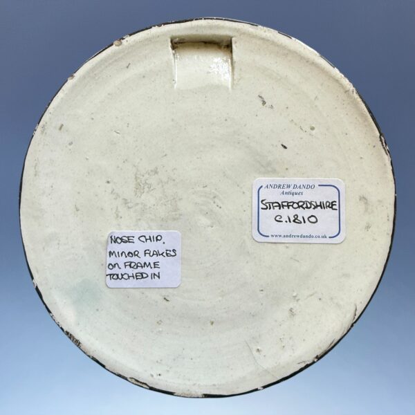 Early Staffordshire Pottery Circular Wall Plaque. - Image 4