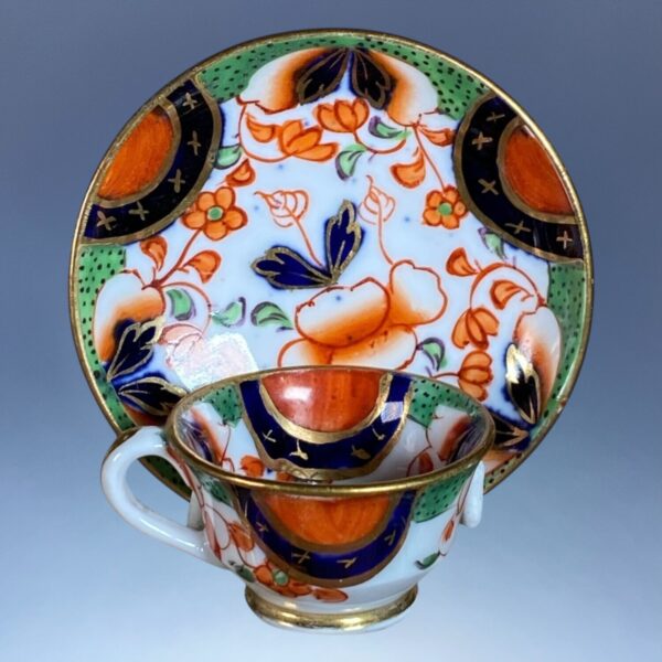 THREE C19th English Porcelain TOY Tea Cups & Saucers - Image 3