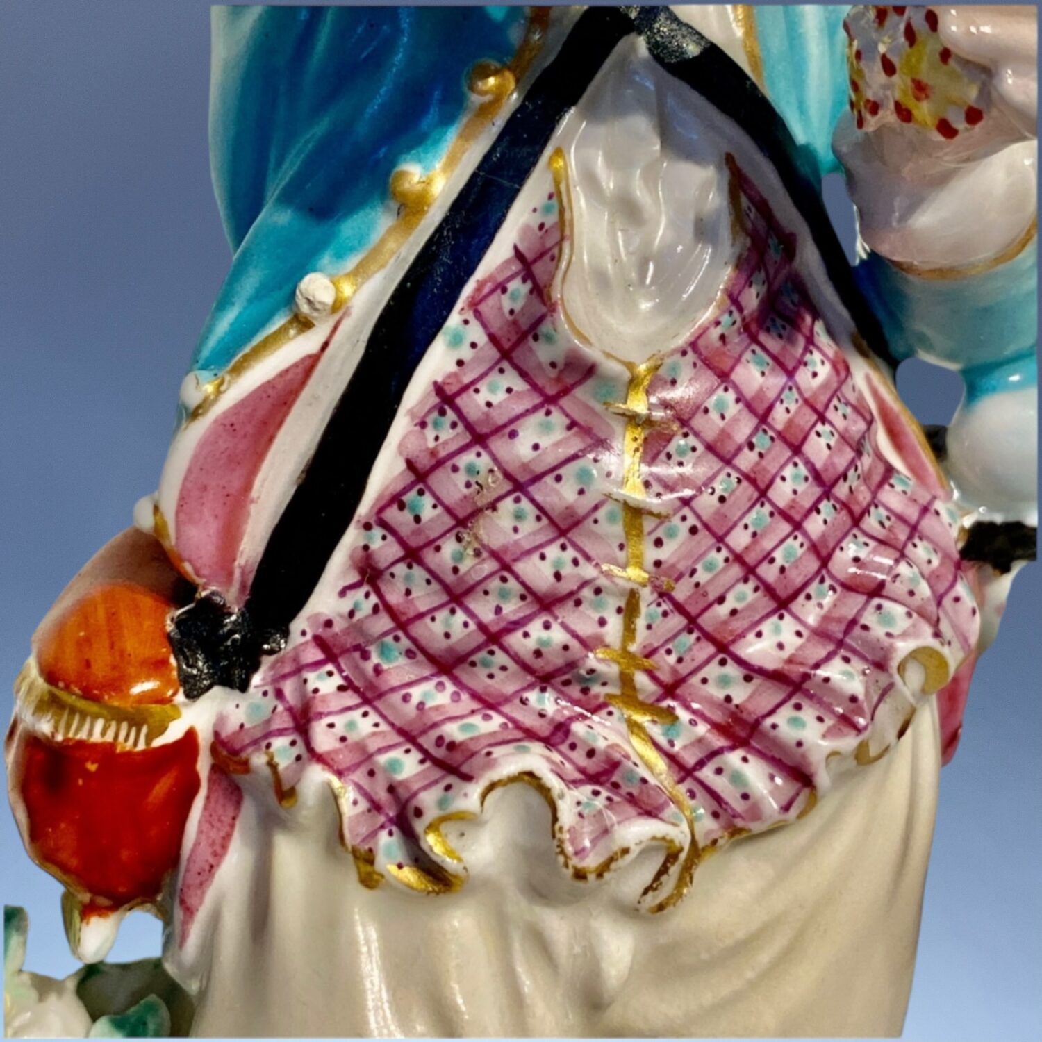 C18th Chelsea Derby Large Figure of 'Spring' - Image 5