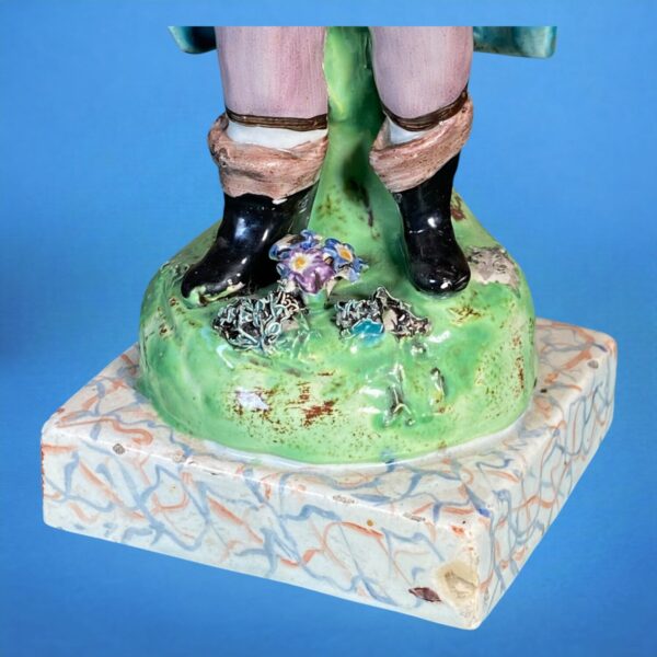 Early Staffordshire Pottery Figure of Falstaff. - Image 3