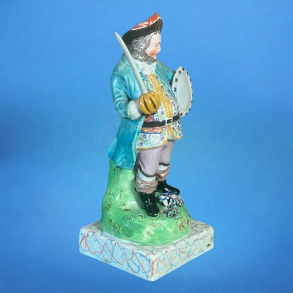 Early Staffordshire Pottery Figure of Falstaff. - Image 6