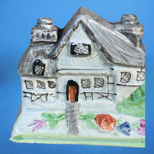 Unusual Staffordshire Miniature Model of a Cottage - Image 6